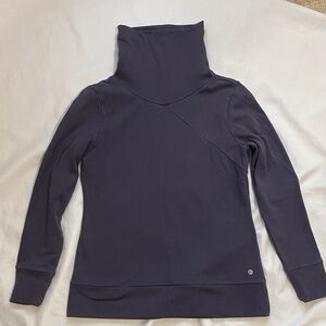 Apana Women's Cowl Neck purple Sweatshirt